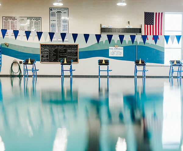 6 lane pool in Alfond Center