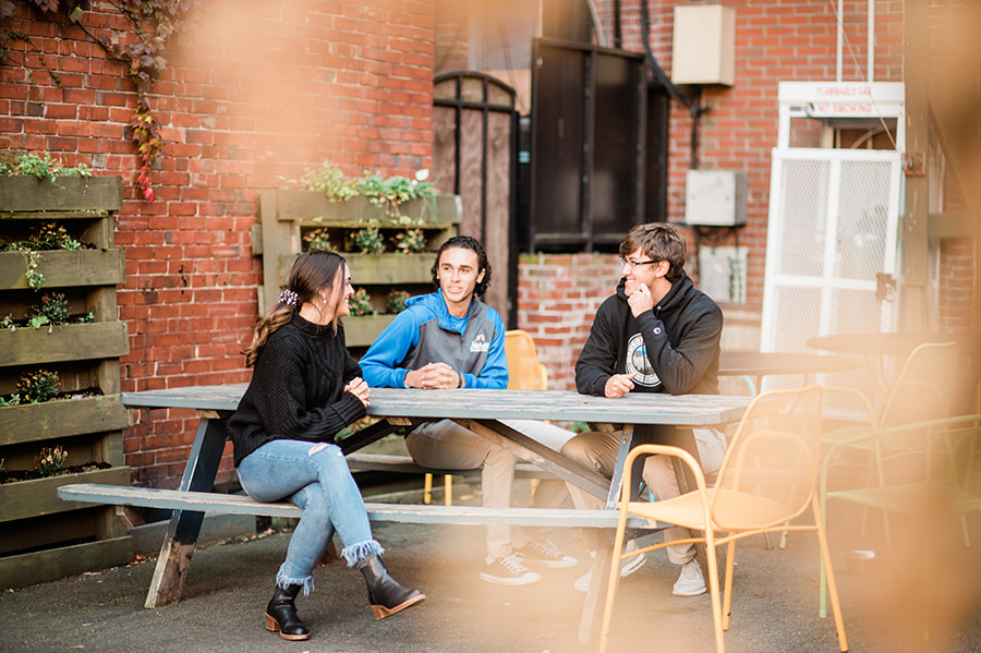 Business Programs 9 Saint Joseph's College students hang out in nearby Portland, Maine's largest city.