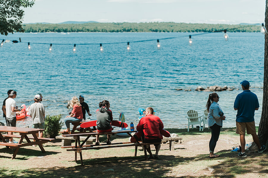 Jumpstart 4 A group of students spend a summer day at the lakefront at Saint Joe's