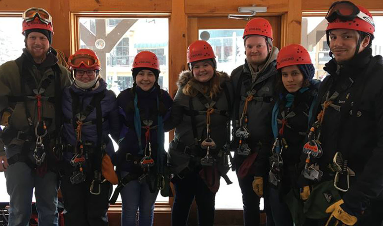 Outdoor Adventures Club ziplining
