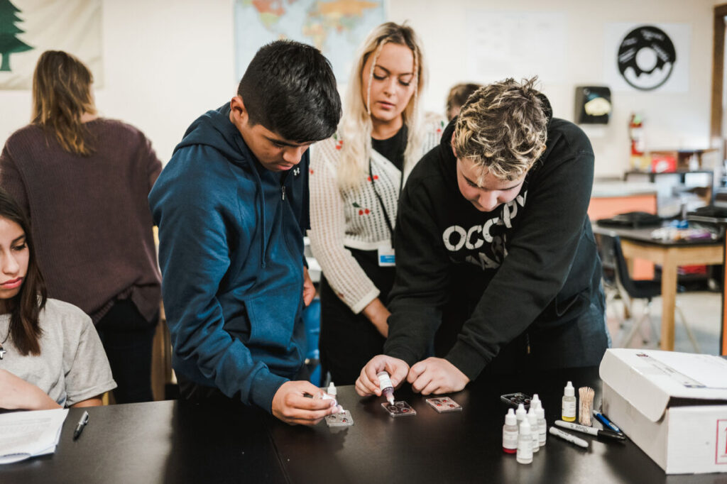 Science students teach students chemistry