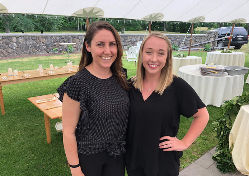 Victoria Amaro and Gabriella Latini ’19