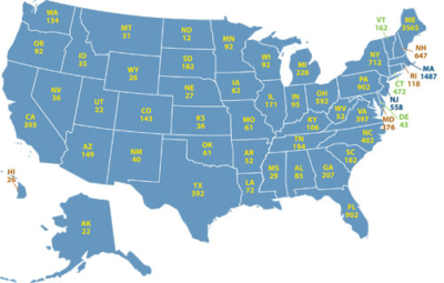 Alumni map