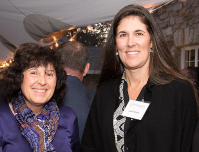 Donna and Jackie Shaw pose at an event held at the Stone Barn.