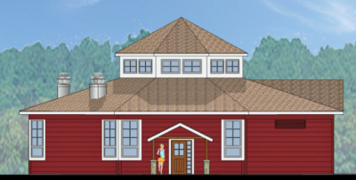 Red barn rendering