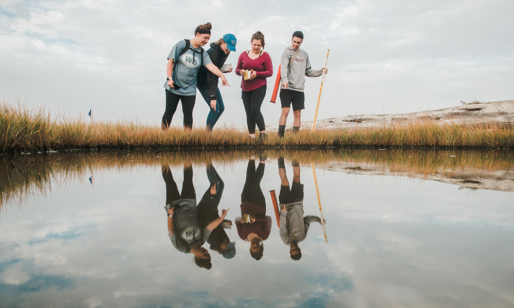 ESS students at Wells Estuary