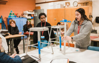 students during STEM education teacher short course training
