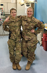 Spring 2018 Magazine Alumni Notes 3 Lieutenant Junior Grade Taylor Allison '13 and Lieutenant Sarah Cadorette '12