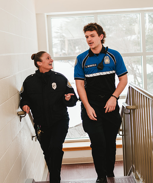 Campus safety staff making the rounds across campus