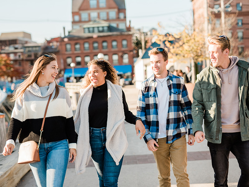 Campus students in Portland, Maine