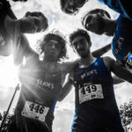 cross country team huddle