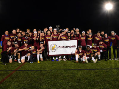 mens soccer team GNAC champions 1024x683